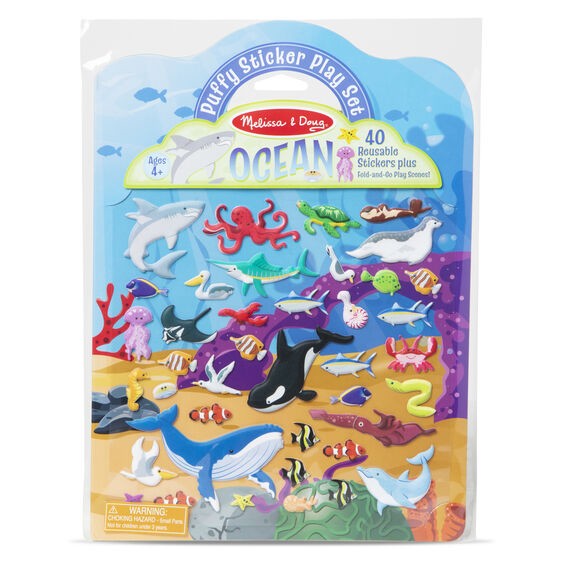 Reusable Puffy Stickers Ocean