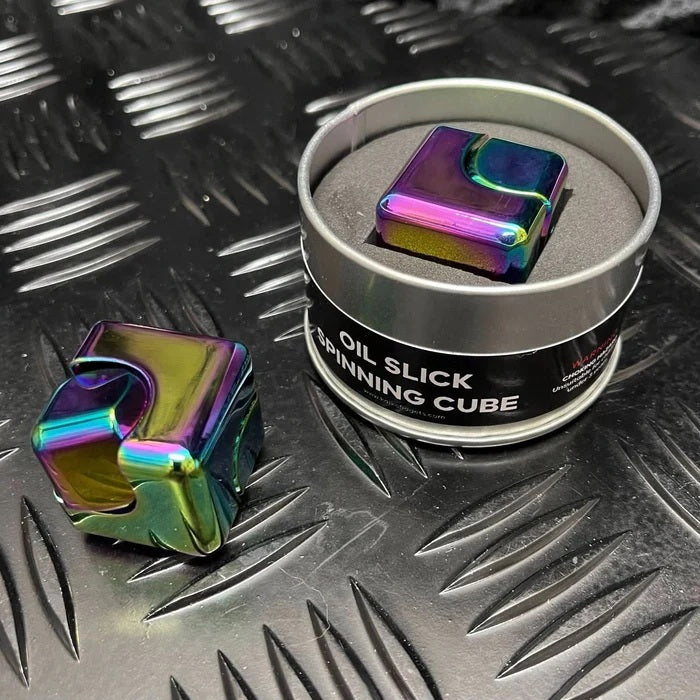 Kaiko Square Spinning Cube Oil Slick