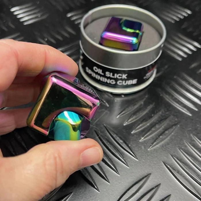 Kaiko Square Spinning Cube Oil Slick