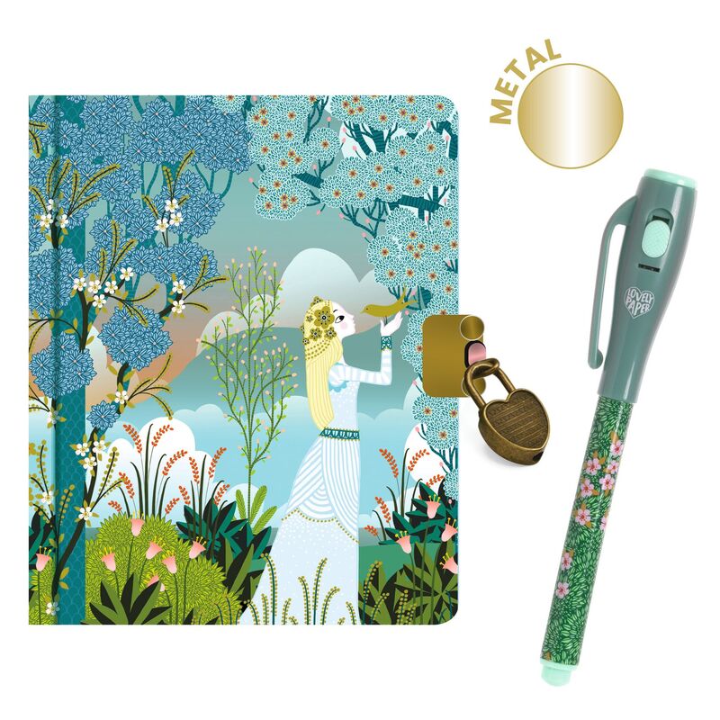 Lovely Paper Little Secret Notebook With Pen Charlotte