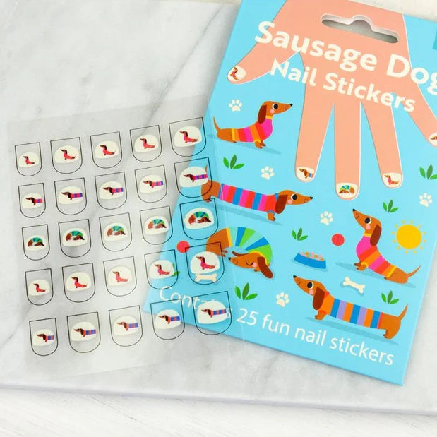Rex Childs Nail Stickers Sausage Dog