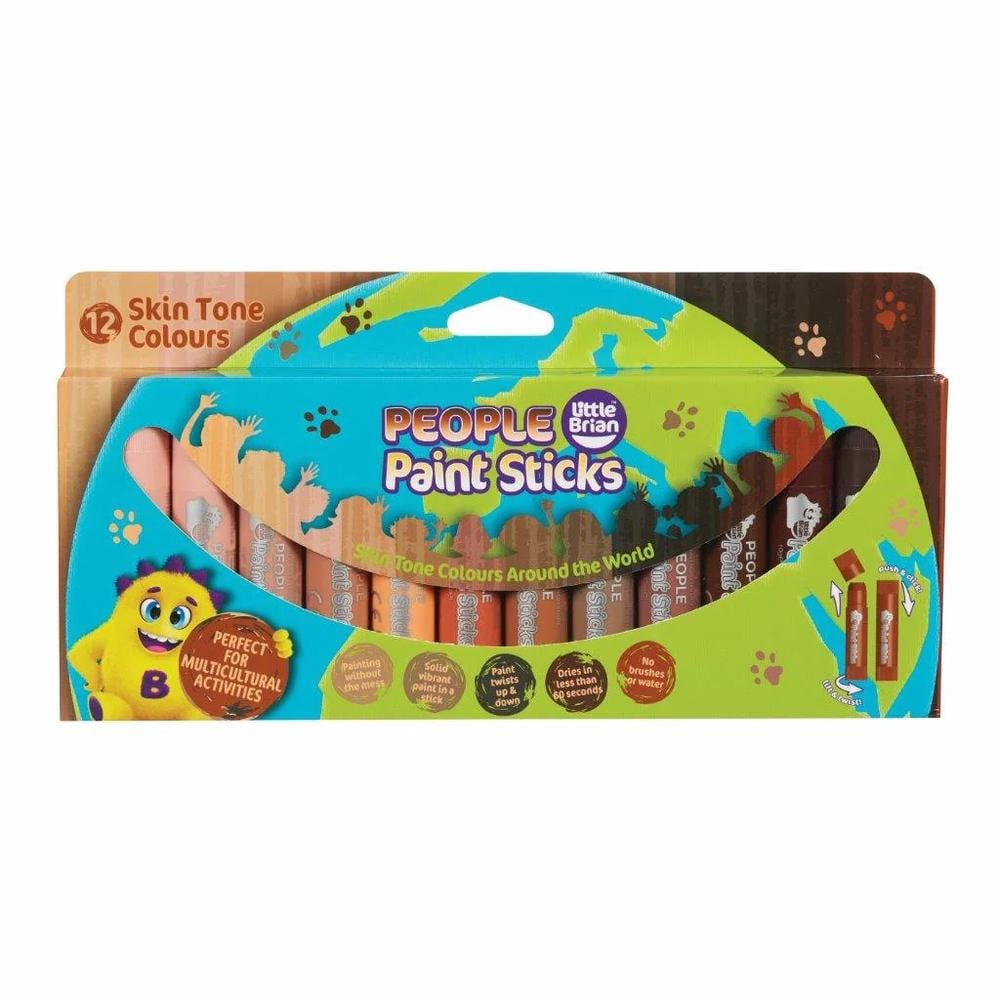 Little Brian Paint Sticks People 12 Pack