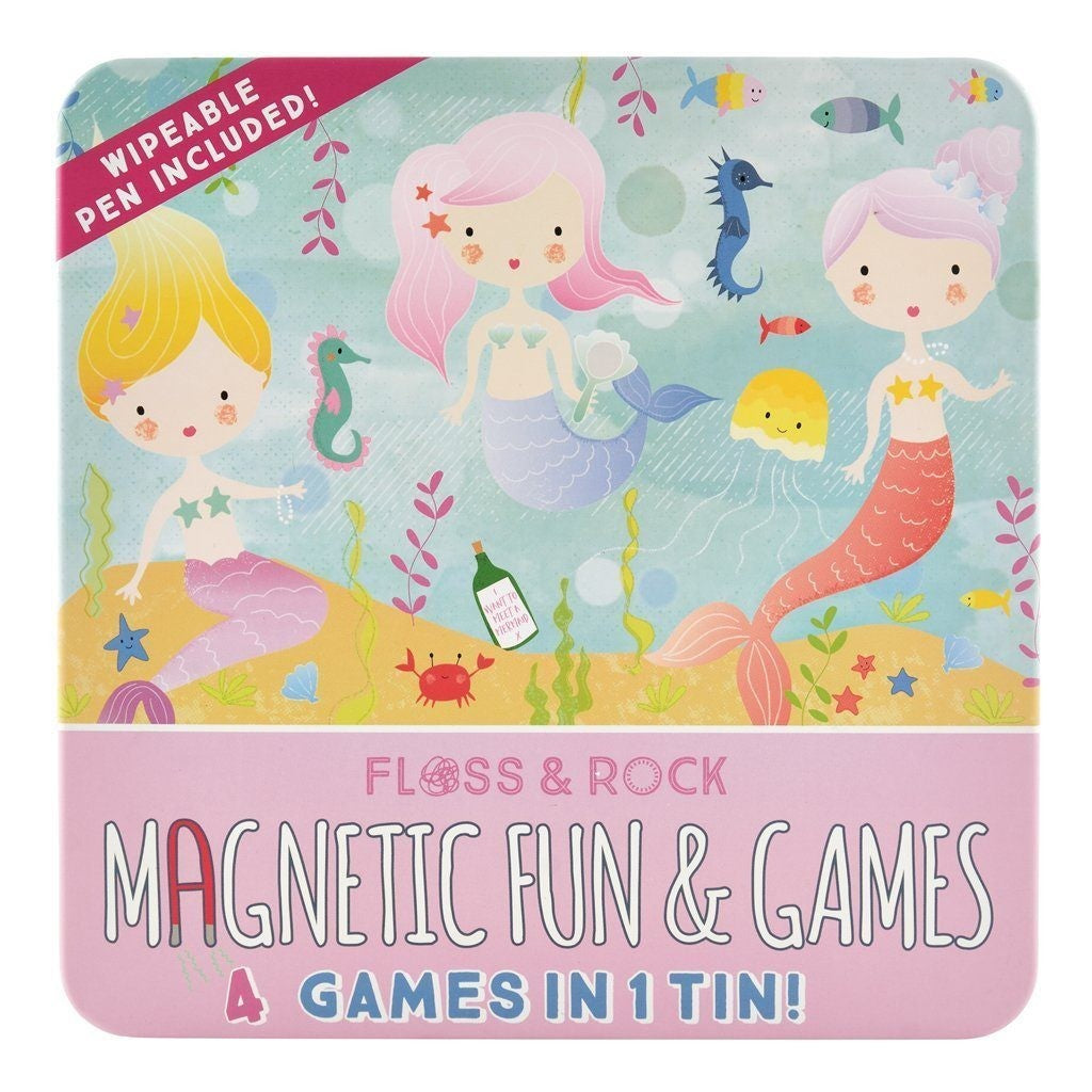 Floss & Rock Tin Of Magnetic Games Merma