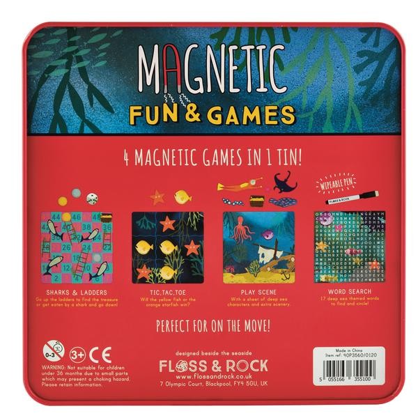 Floss & Rock Tin Of Magnetic Games Sea