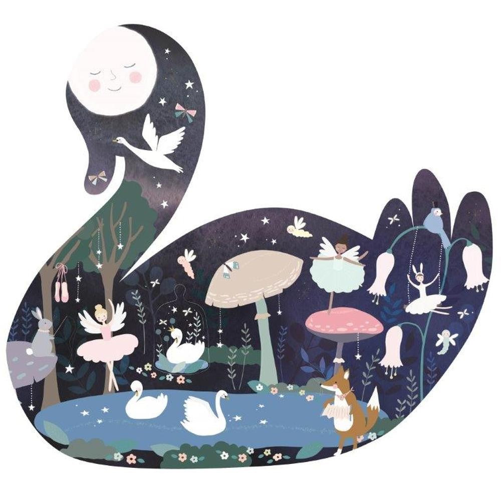 Floss & Rocks Shaped Puzz Swan 40 Pce