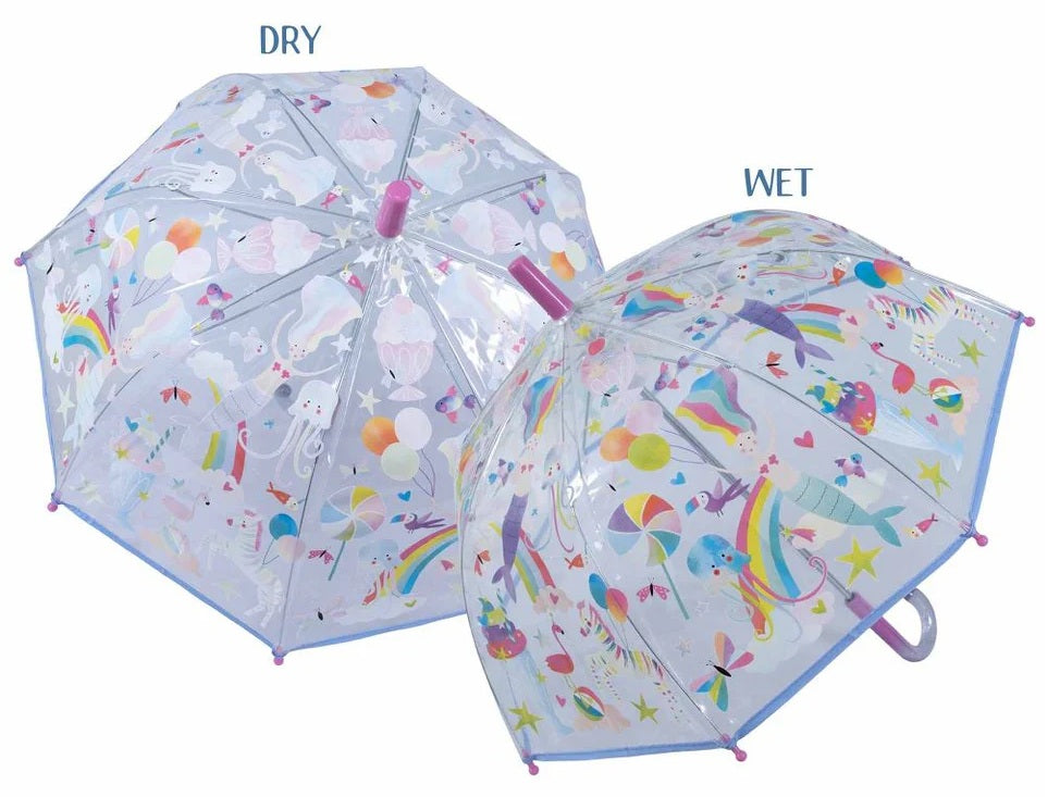 Colour Changing Umbrella Transparent Fantasy