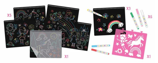 Floss & Rocks Chalkboard Sketch Rainbow Fairy