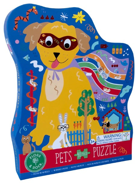 Floss & Rocks Shaped Puzz Pets 40 Pces