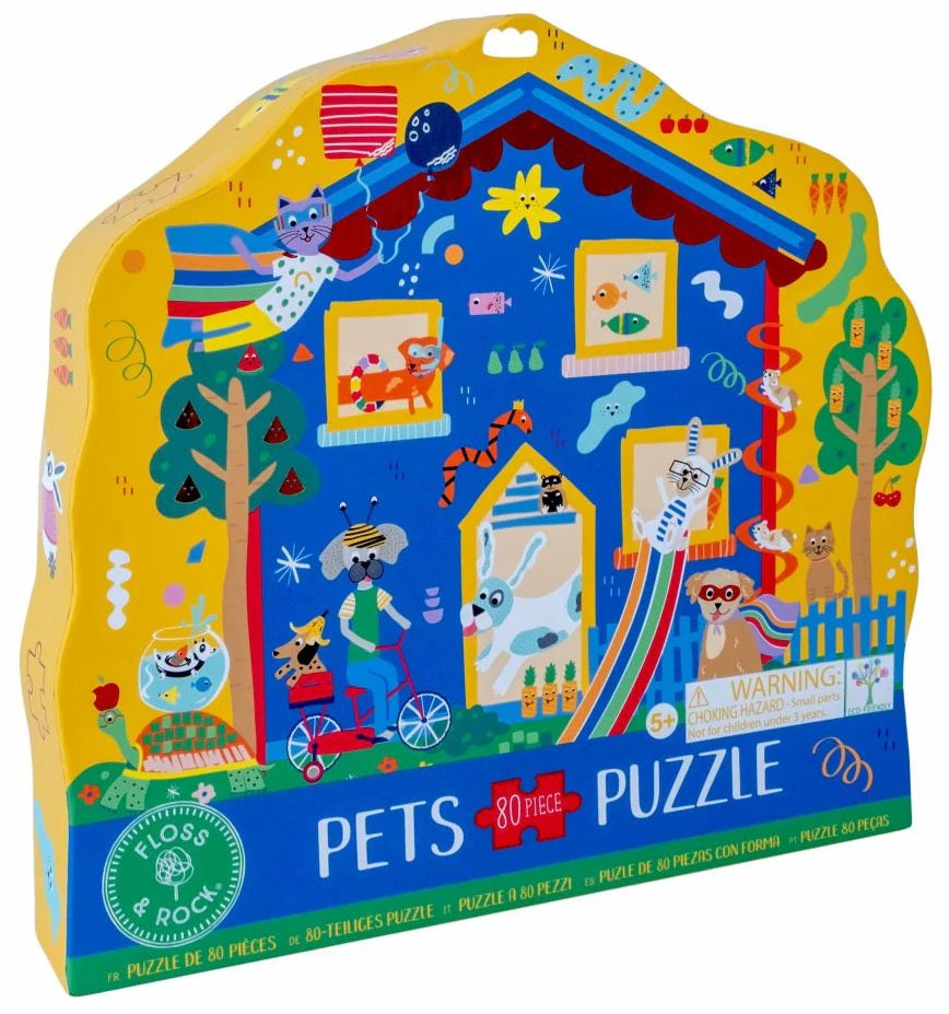 Floss & Rocks Shaped Puzz Pets 80 Pces