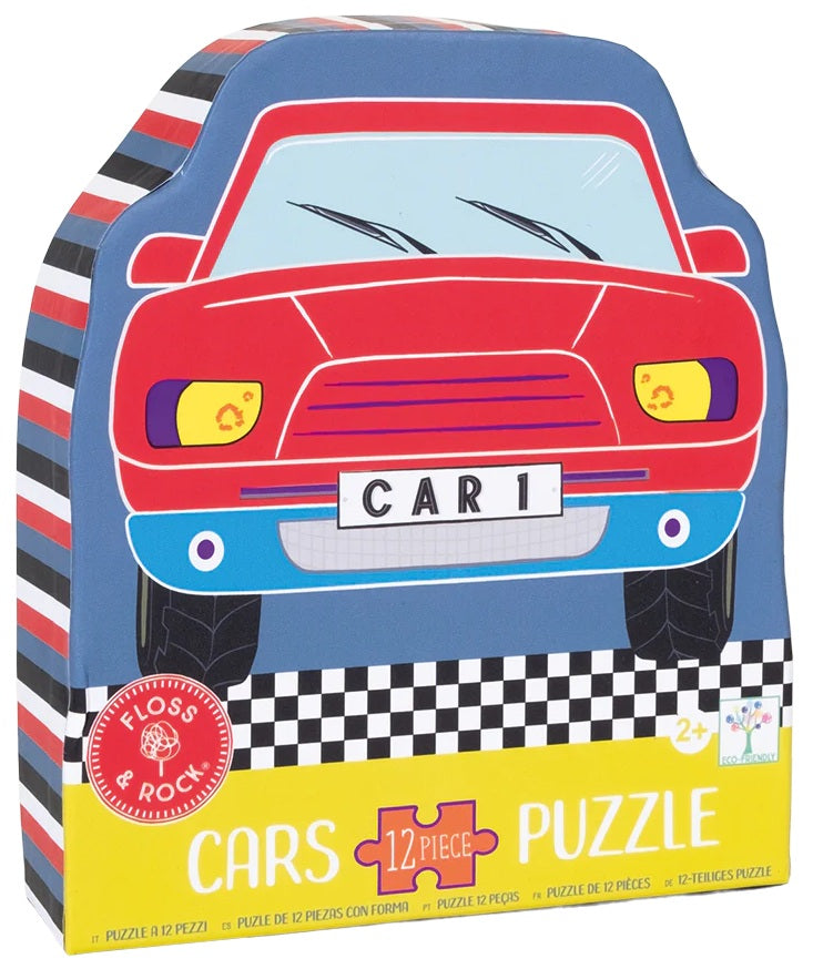 Floss & Rocks Shaped Puzz Cars 12 Pce
