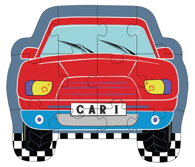 Floss & Rocks Shaped Puzz Cars 12 Pce