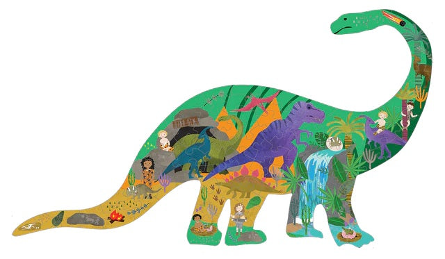Floss & Rocks Shaped Puzz Dinosaur 80 Pce