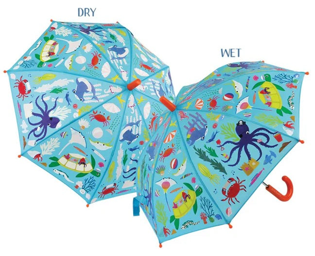 Colour Changing Umbrella Ocean 