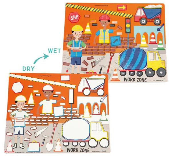 Floss & Rocks Magic Water Mats Construction