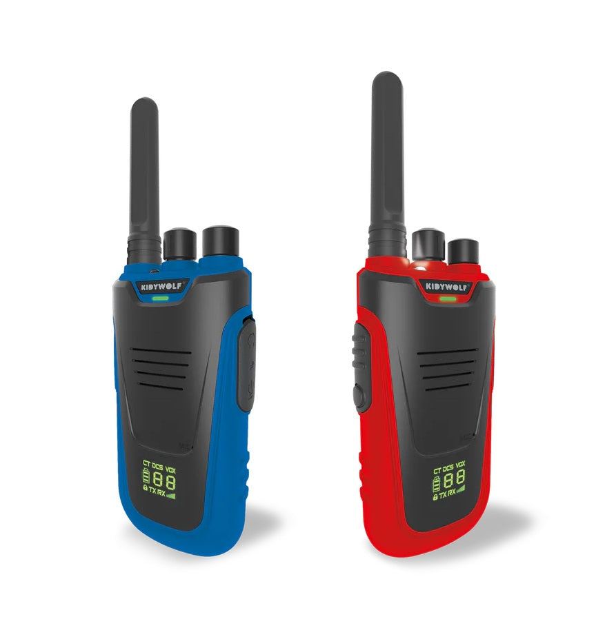 Kidytalk Long Range Walkie Talkie Blue Red