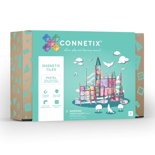 Connetix 106 Piece Pastel Marble Run