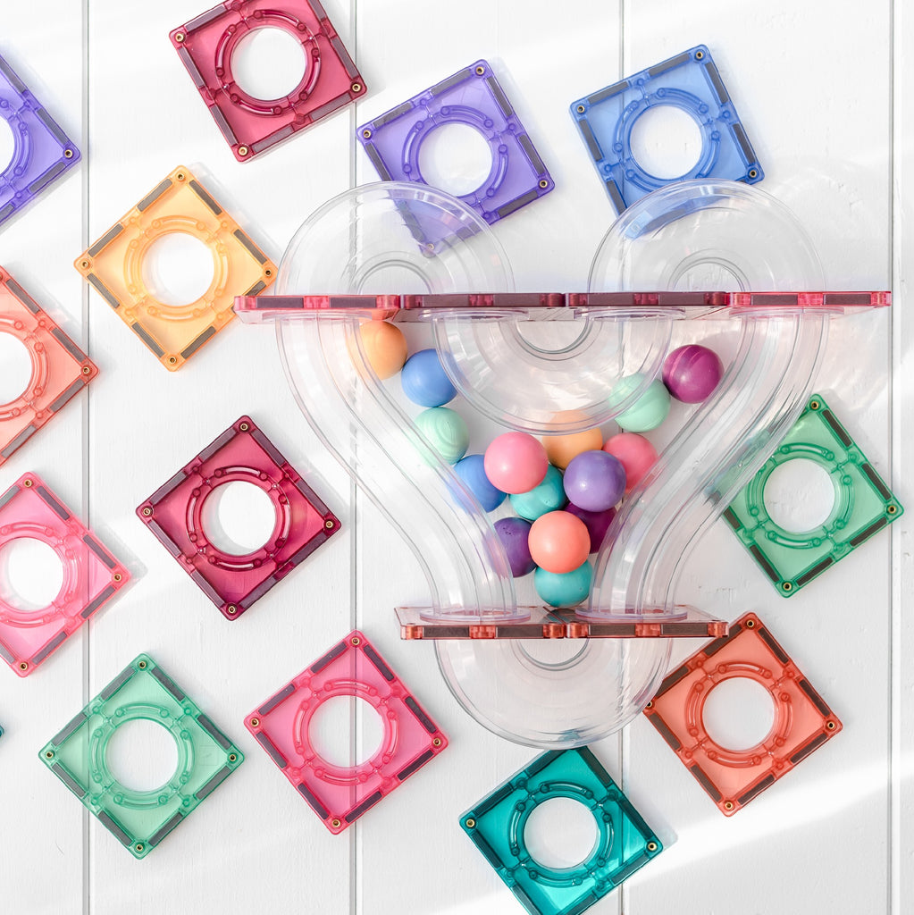 Connetix 106 Piece Pastel Marble Run