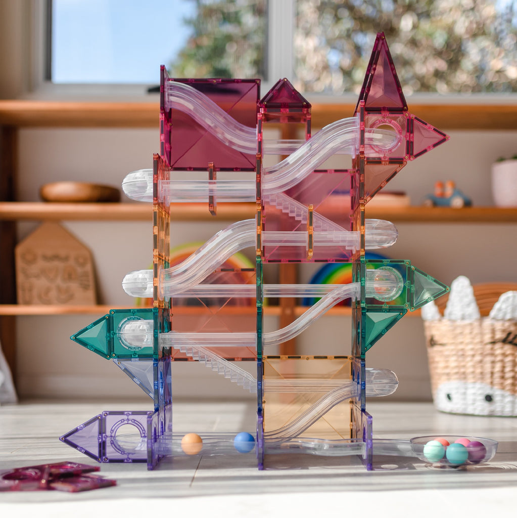 Connetix 106 Piece Pastel Marble Run