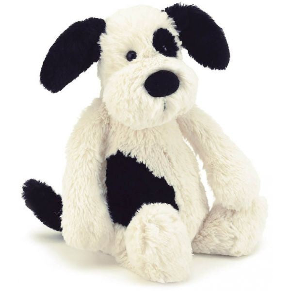 Jellycat Bashful Black & Cream Puppy Medium