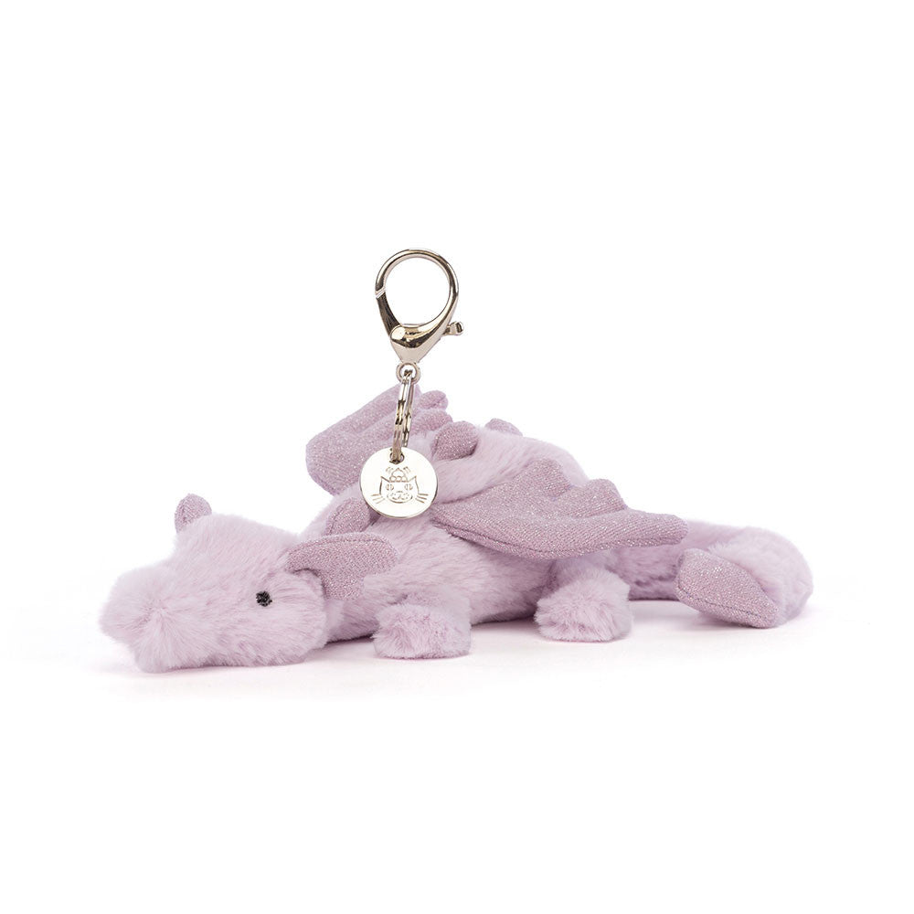 Jellycat Bag Charm Dragon Lavender