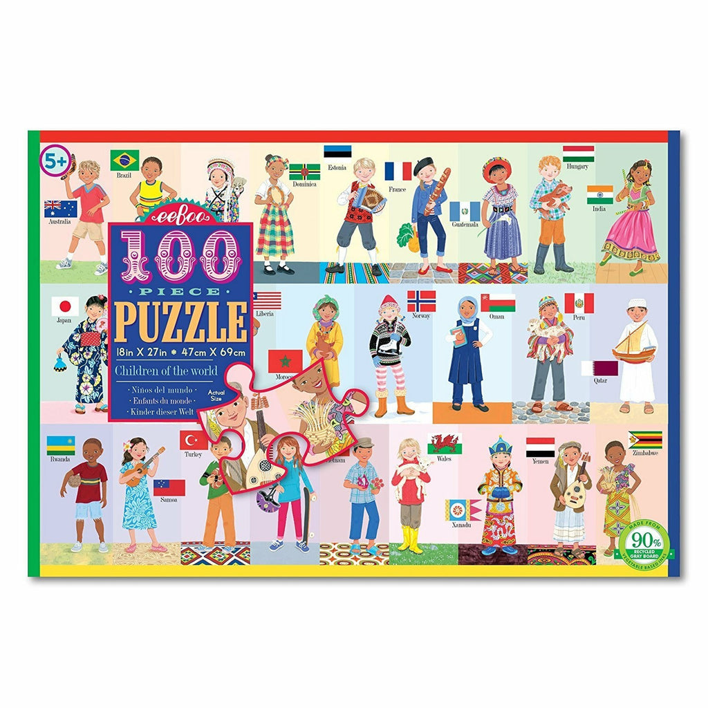 Eeboo 100 Pce Children Of The World