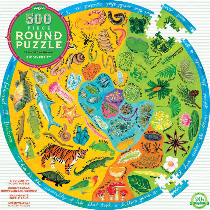 Eeboo 500 Pce Round Biodiversity