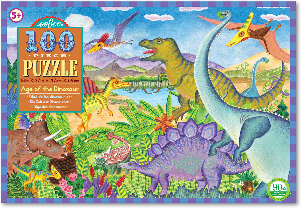 Eeboo 100 Pce Age Of The Dinosaur