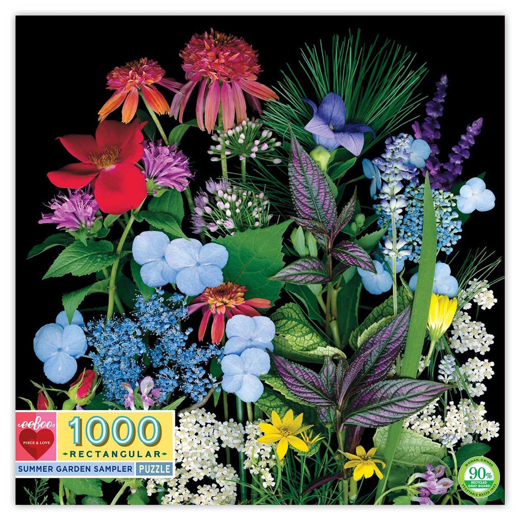 Eeboo 1000 Pce Summer Garden Sampler