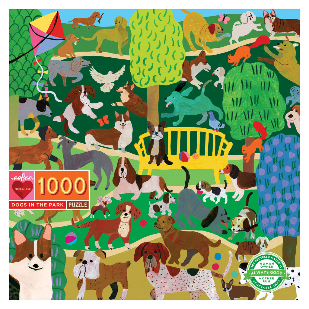 Eeboo 1000 Pce Dogs In The Park