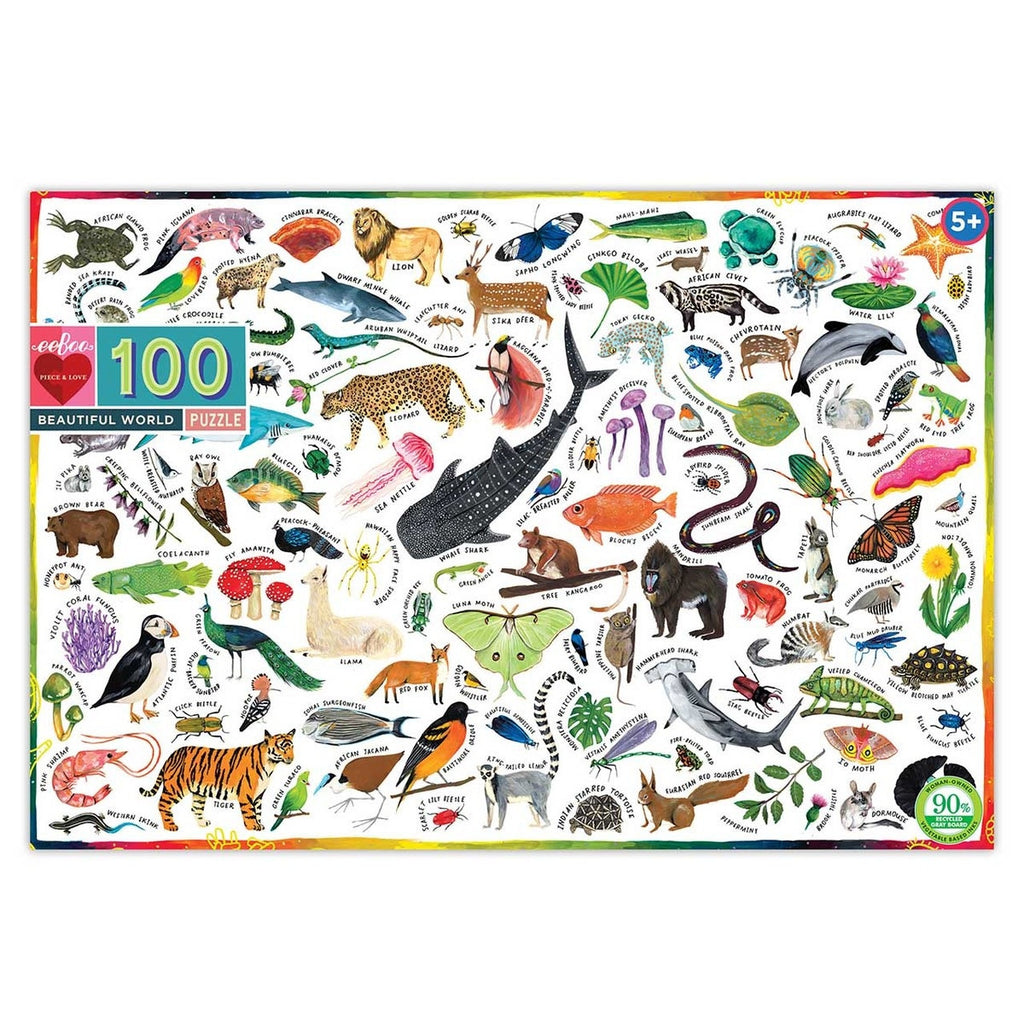 Eeboo 100 Pce Beautiful World