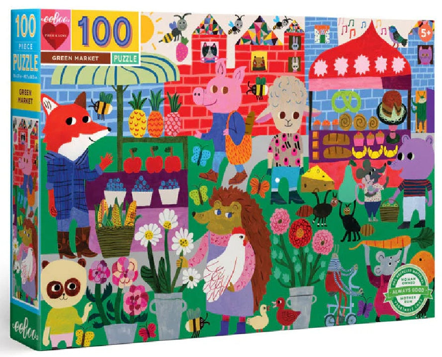 Eeboo 100 Pce Green Market