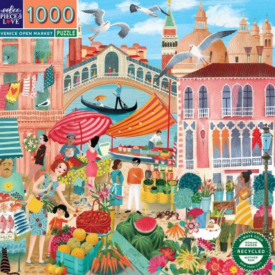 Eeboo 1000 Pce Venice Open Market