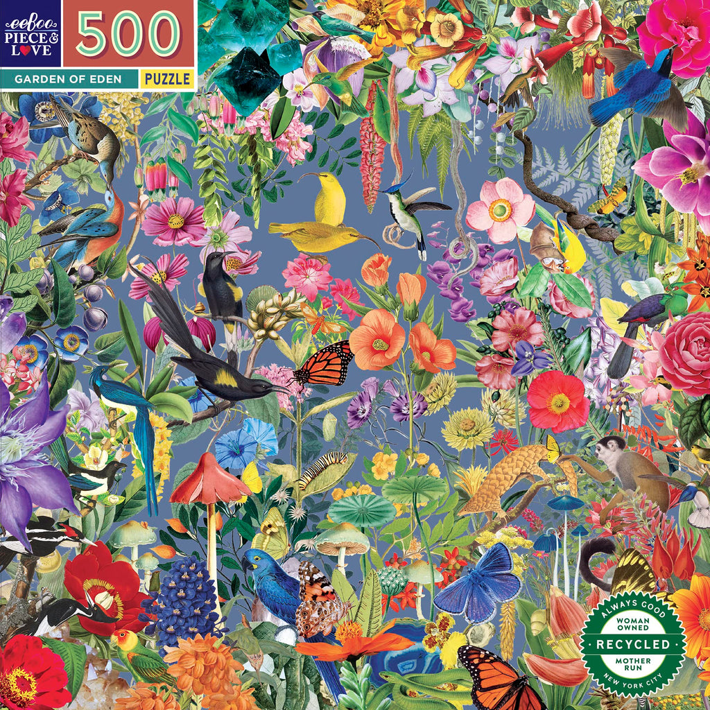 Eeboo 500 Pce Garden Of Eden