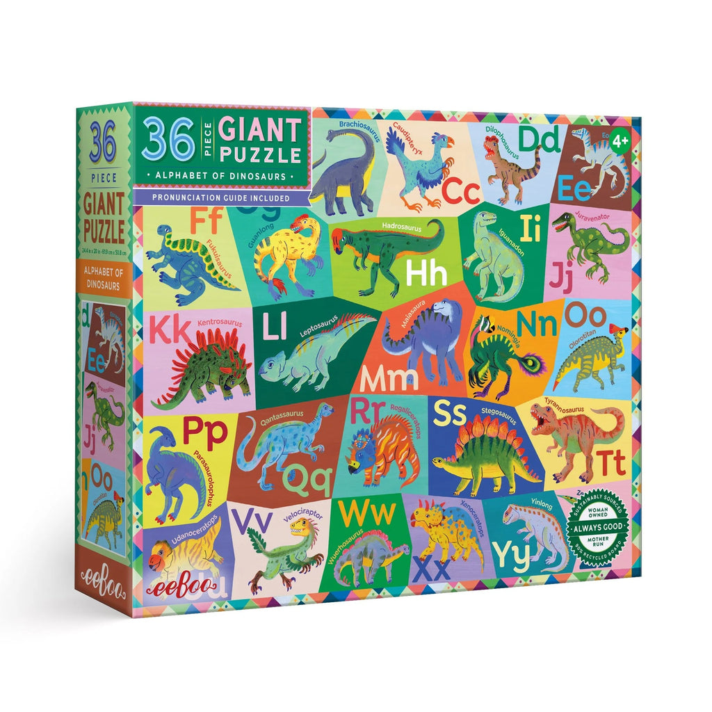 Eeboo Alphabet Of Dinos 36 Pce