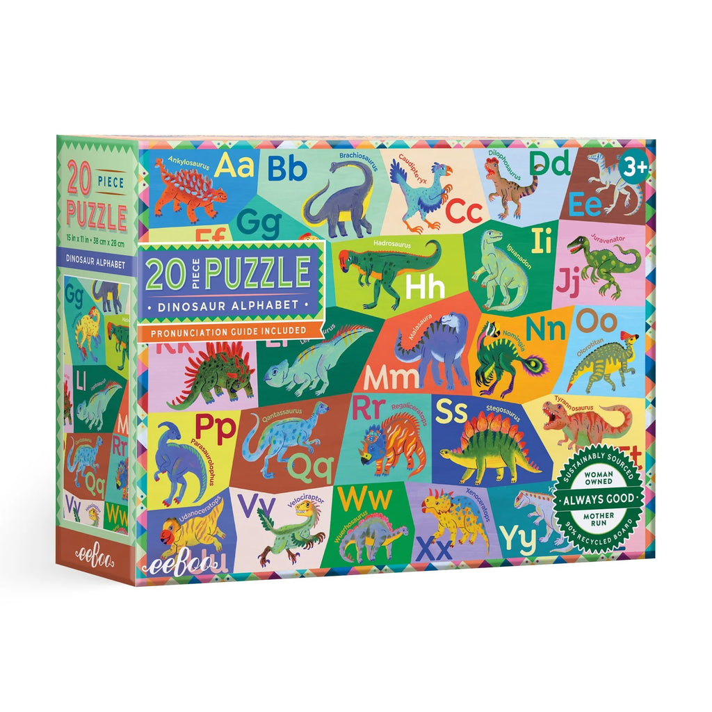 Eeboo Dinosaur Alphabet 20 Pce
