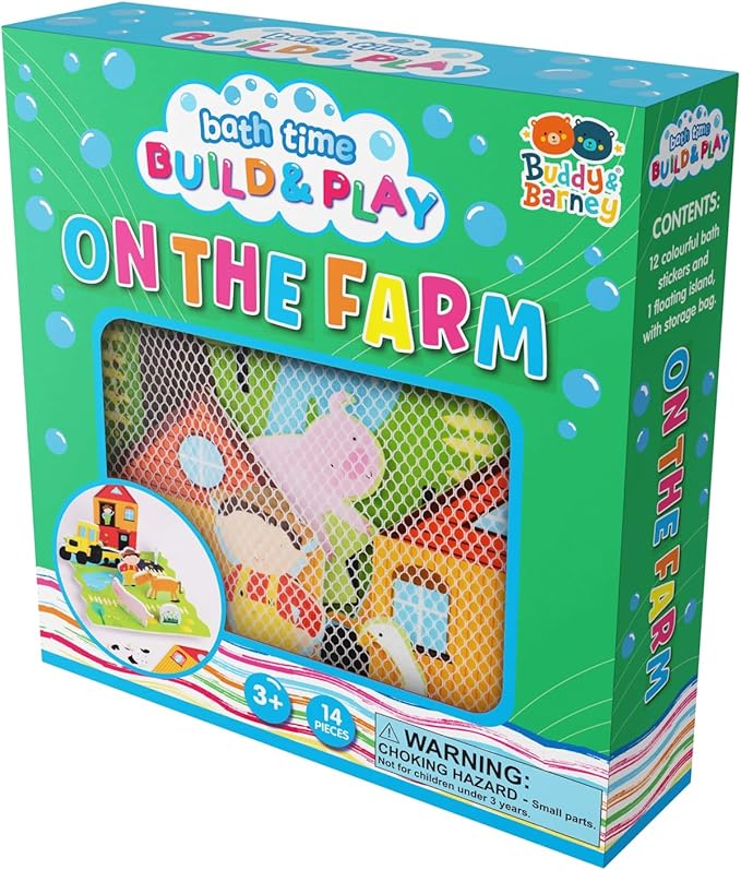 Bath Time Build And Play Farm