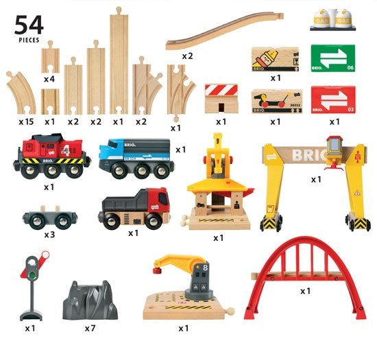 Brio Cargo Railway Deluxe Set 54 Pces 33097