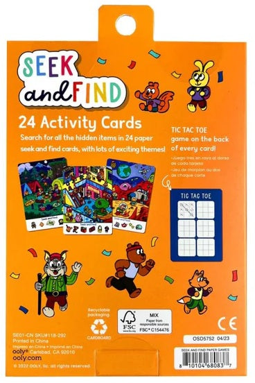 Activity Cards Seek And Find