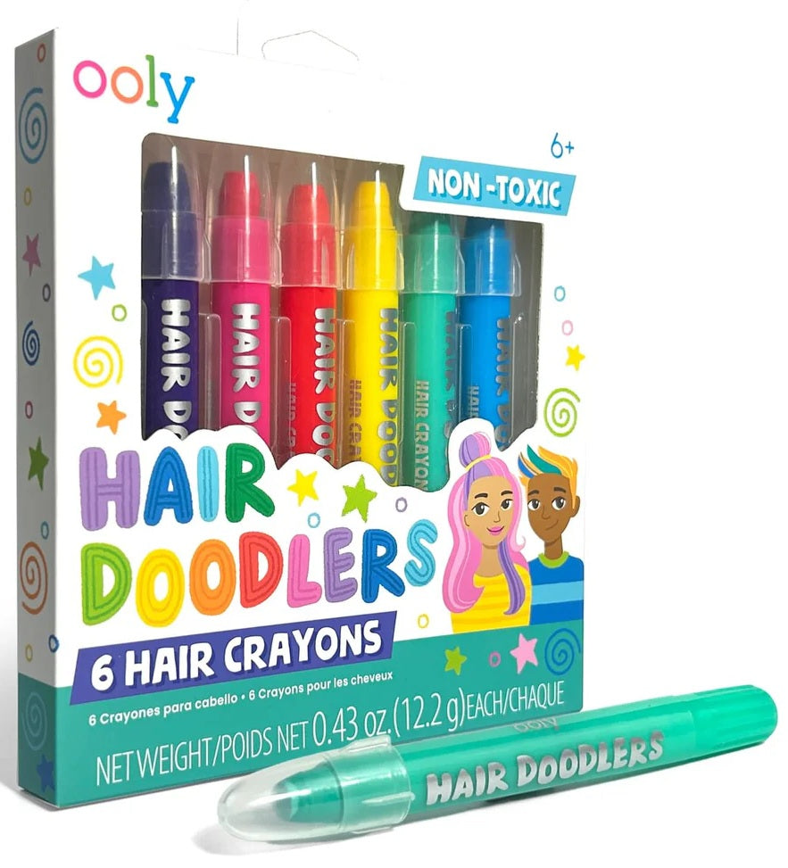 Hair Doodlers Crayons 6 Pce