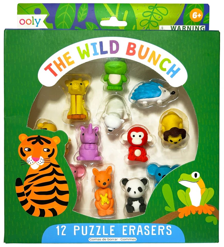 Wild Bunch Puzzle Erasers
