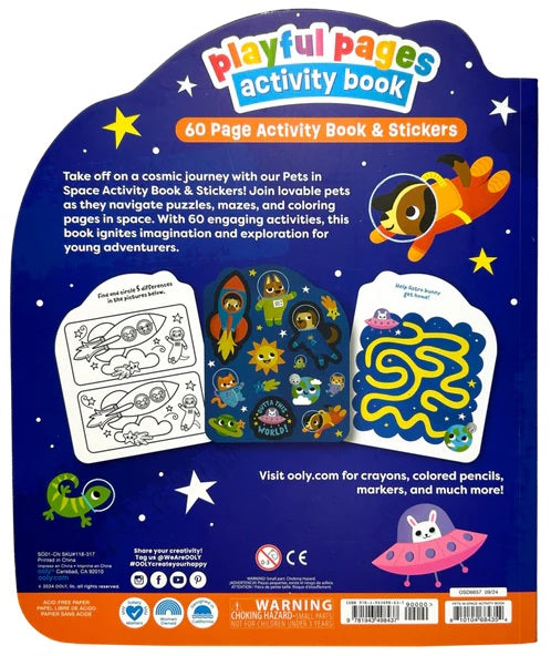 Activity Book Pets In Space