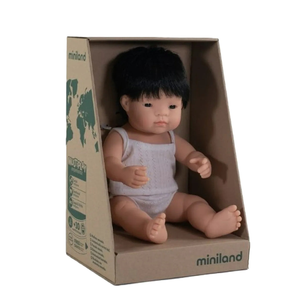 Miniland 38cm Baby Boy Asian
