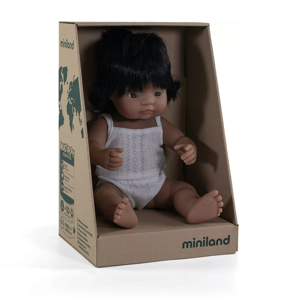 Miniland 38cm Baby Girl Latin American