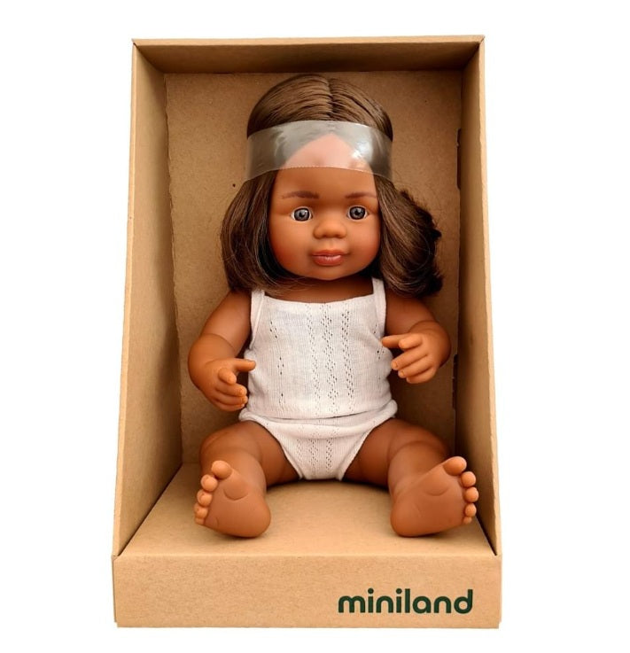 Miniland 38cm Baby Girl Aboriginal