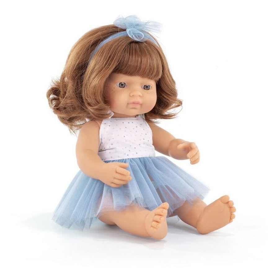 Miniland Mf&m 38cm Baby Girl Red Hair