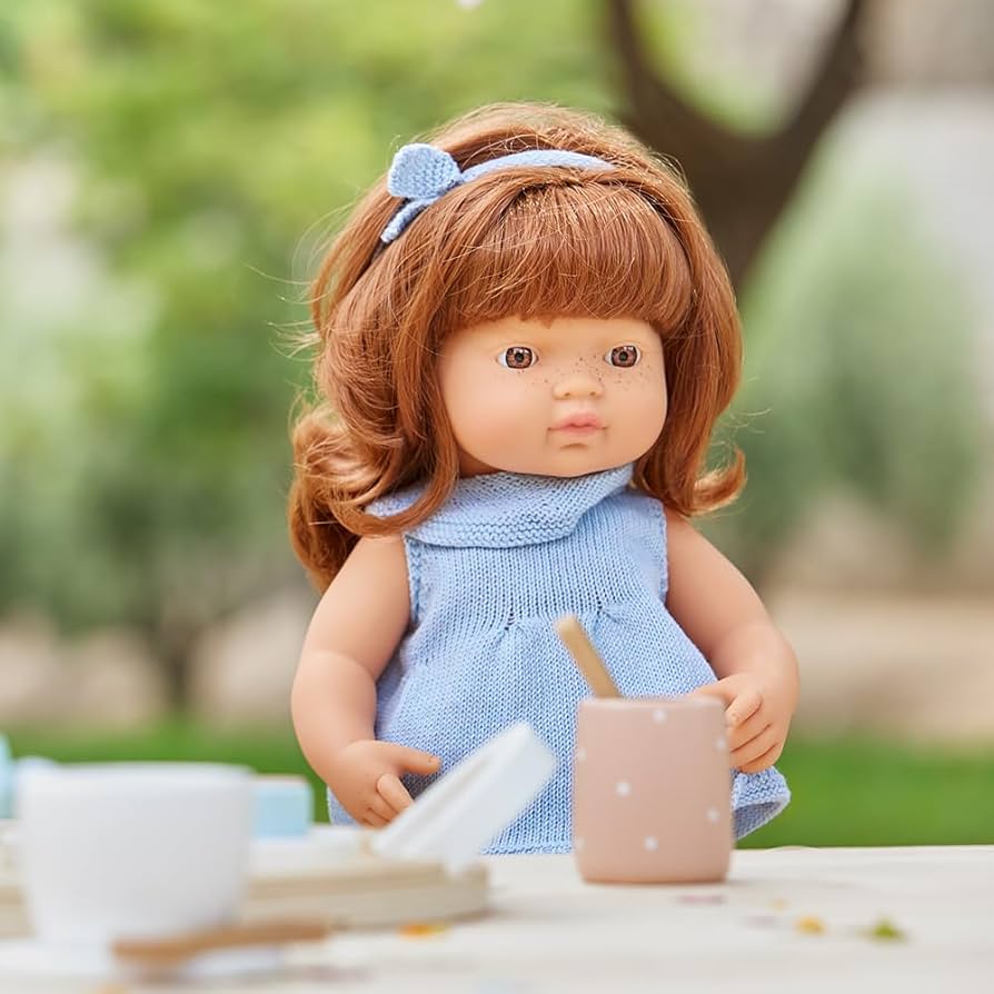 Miniland Mf&m 38cm Baby Girl Red Hair
