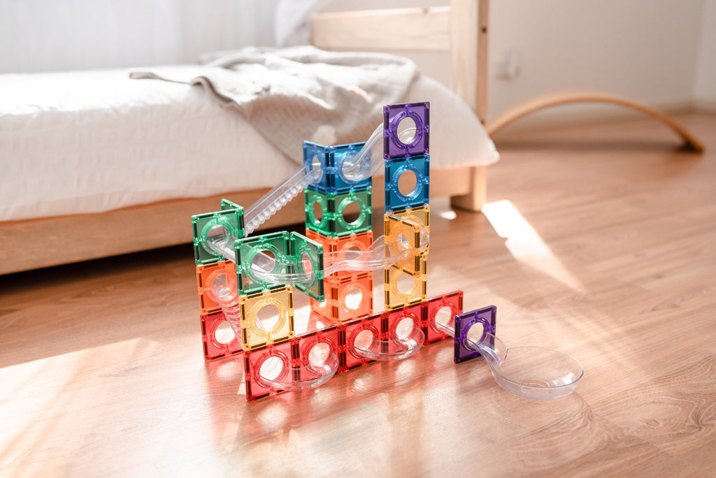 Connetix 92 Pce Rainbow Marble Run