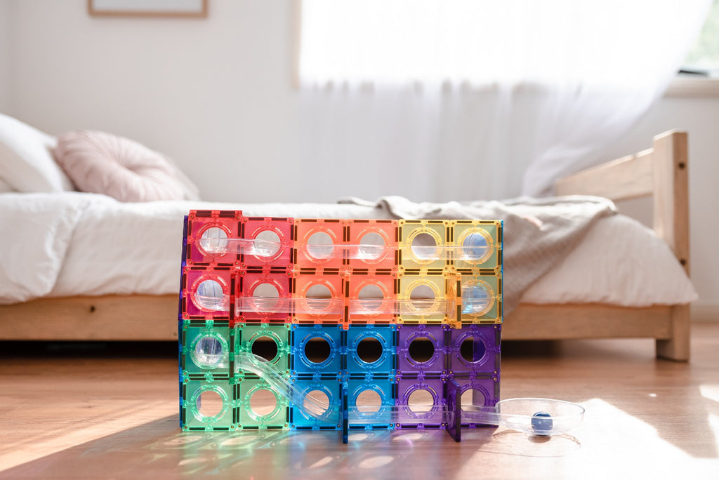 Connetix 92 Pce Rainbow Marble Run