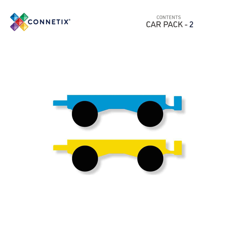 Connetix 2 Pce Rainbow Car Pack