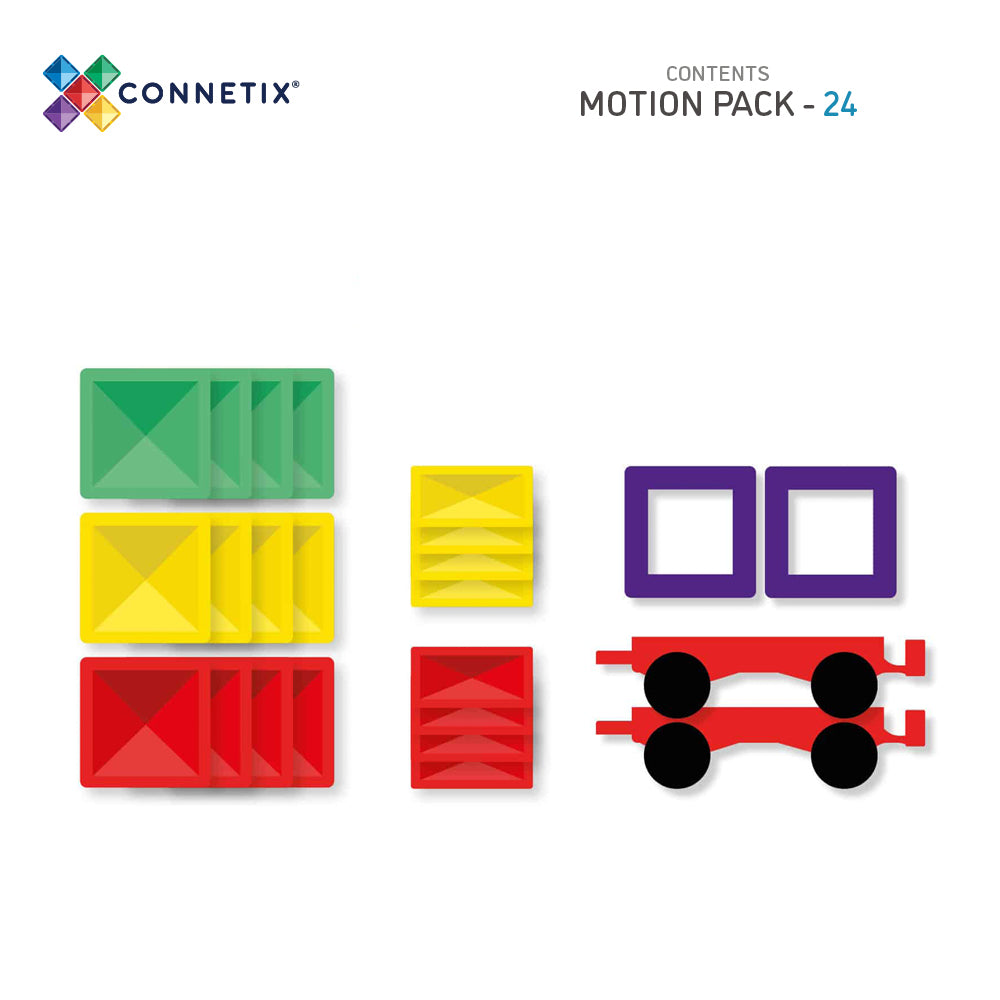 Connetix 24 Piece Rainbow Motion Pack